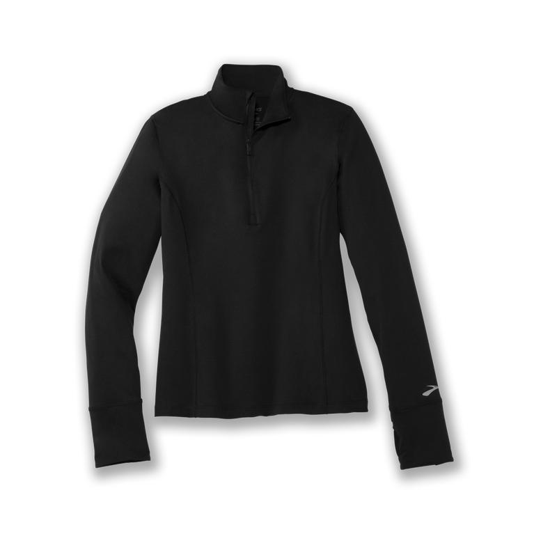 Brooks Dash 1/2 Zip Running Jackets - Women's - Black (94578-BDLS)